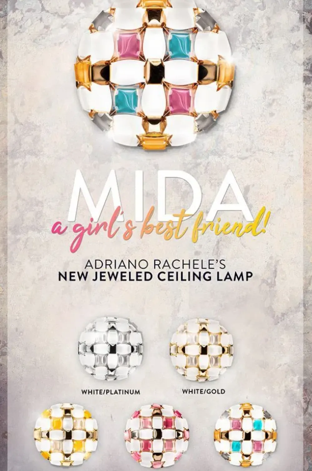 Slamp Lampada da soffitto Mida 50 cm multicolor in Offerta Outlet- Plafoniere Da Soffitto