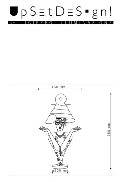 Artigianale Lampada da tavolo Gioia stile Design in offerta- Lampade Da Tavolo