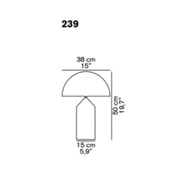 Lampada da tavolo Atollo 439 black   in Offerta Outlet^O-Luce Hot