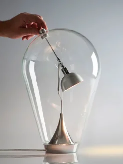 Lampada da tavolo in cristallo Blow in Offerta Outlet^Studio Italia Design Sale