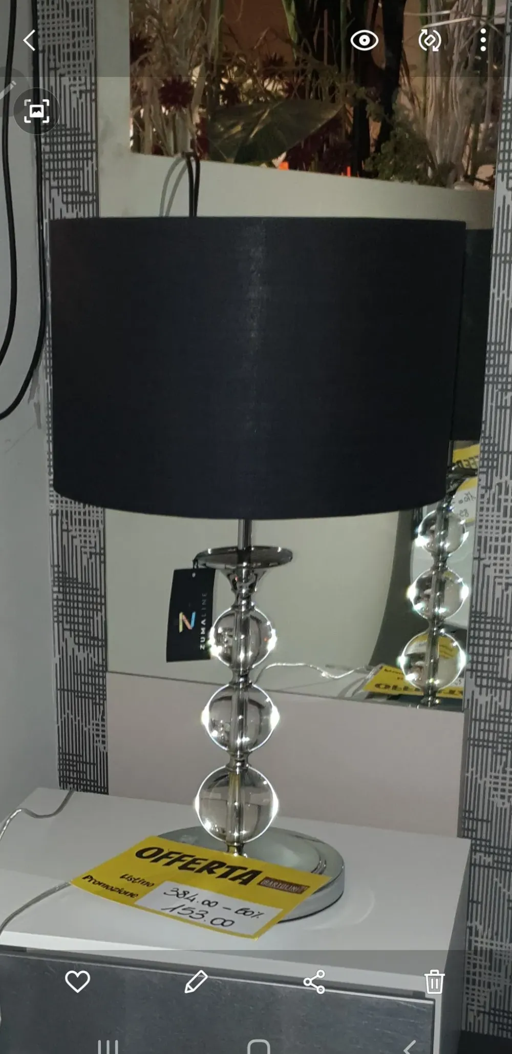 Lampada da tavolo Lamp black con un ribasso esclusivo^Eglo New