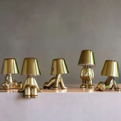 New Lampada da tavolo lampada fratelli d’oro tom in Offerta Outlet Lampade Da Tavolo