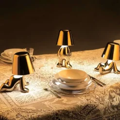 New Lampada da tavolo lampada fratelli d’oro tom in Offerta Outlet Lampade Da Tavolo