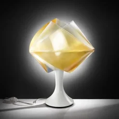Slamp Lampada da tavolo stile Moderno Gemmy giallo prismato in offerta- Lampade Da Tavolo
