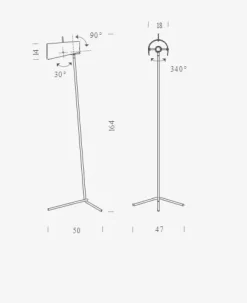 Nemo Lampada da terra Claritas a prezzo scontato- Lampade Da Terra