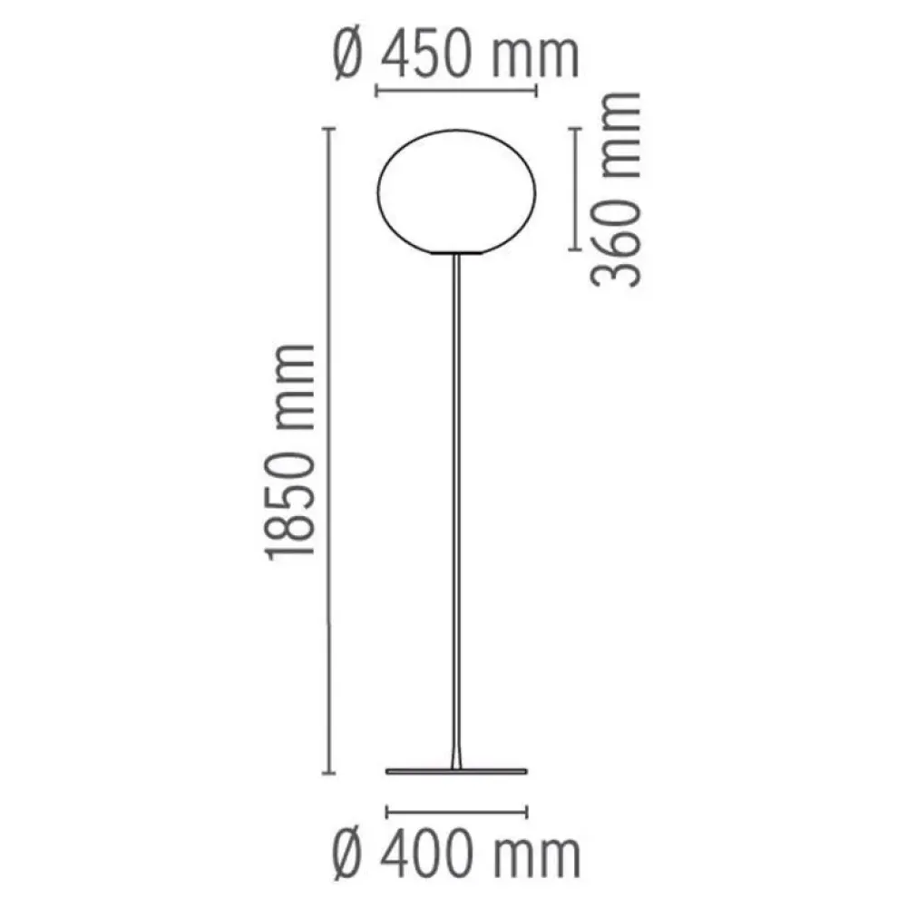 Flos Lampada da terra Glo-ball f3 a prezzo Outlet- Lampade Da Terra