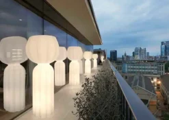 Lampada da terra Cristal sl Bianco con forte sconto^Md work Clearance