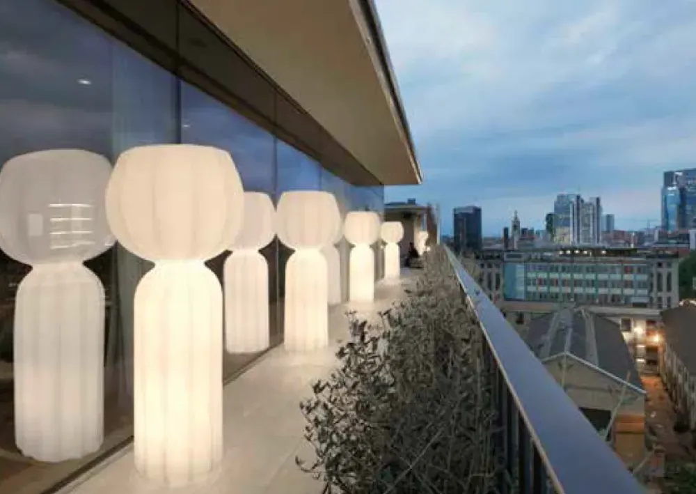 Lampada da terra Cristal sl Bianco con forte sconto^Md work Clearance