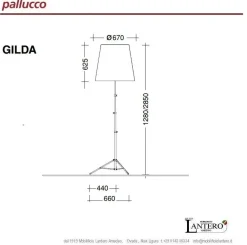 Lampada da terra Gilda stile Moderno a prezzi convenienti^Pallucco Clearance