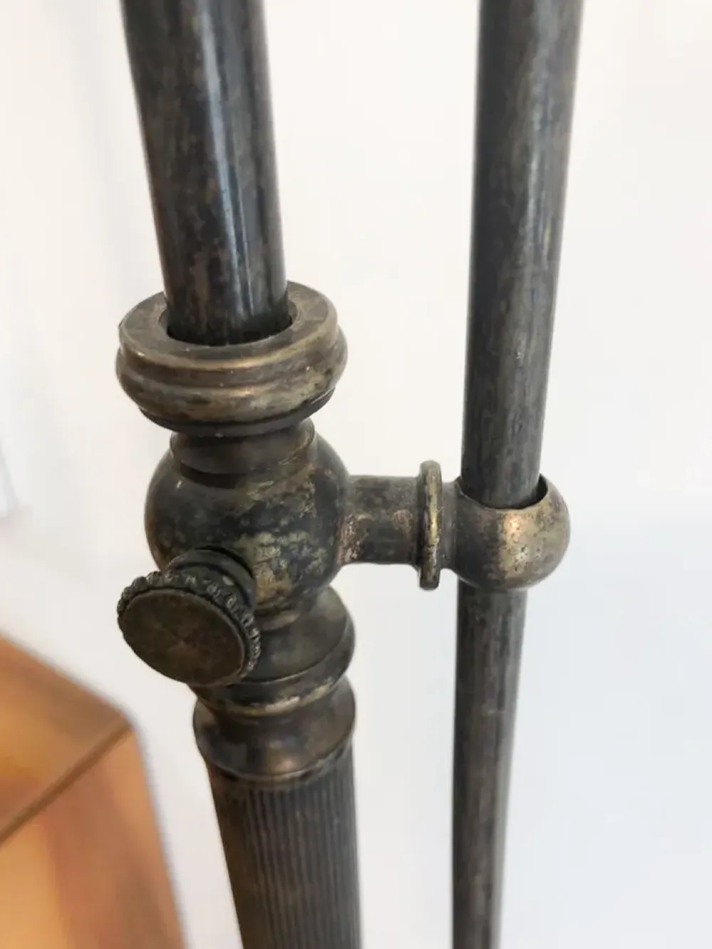 Clearance Lampada da terra stile Classica Lampada ottone brunito in offerta Lampade Da Terra