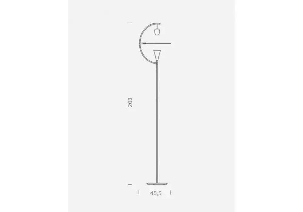 Lampada da terra stile Design Newton floor con forte sconto^Nemo New