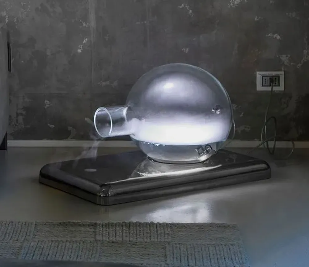 Trecinquezeroluce Lampada da terra Dama by Marco Rota in cristallo- Lampade Da Terra