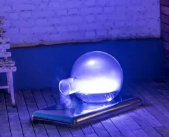 Trecinquezeroluce Lampada da terra Dama by Marco Rota in cristallo- Lampade Da Terra