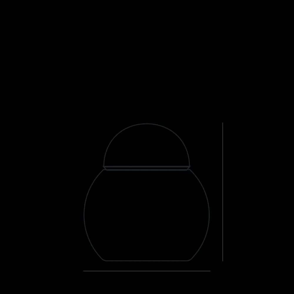 Lampada Daruma grande, scontata. Lampade Da Tavolo