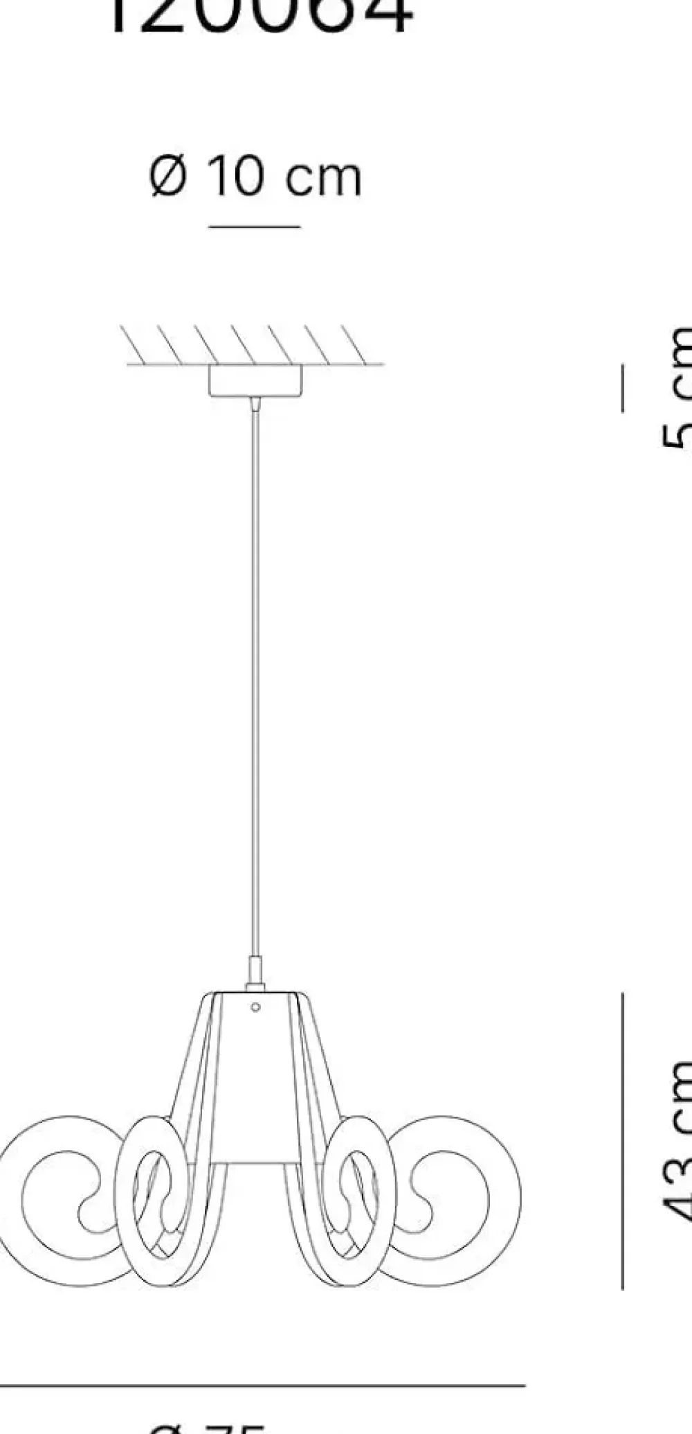 Lampada Ricciolo grande 120064 a PREZZI OUTLET^Emporium Outlet