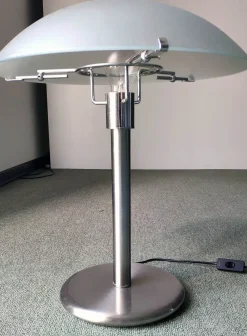 Euro 90 Lampada Valente inox satinato a PREZZI OUTLET- Lampade Da Tavolo