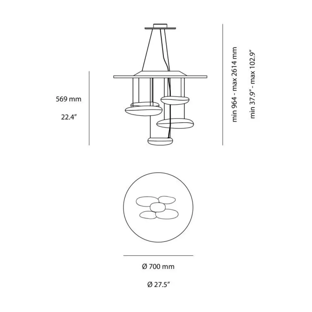 Lampada Mercury mini led 29w in OFFERTA OUTLET^Collezione esclusiva New