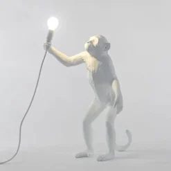 Seletti Lampada Monkey lamp white a PREZZI OUTLET- Lampade Da Tavolo