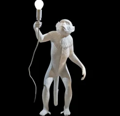 Seletti Lampada Monkey lamp white a PREZZI OUTLET- Lampade Da Tavolo