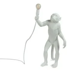 Seletti Lampada Monkey lamp white a PREZZI OUTLET- Lampade Da Tavolo
