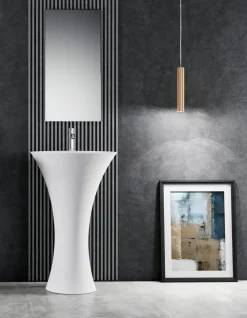 Mastella Lavabo in Solid surface modello Hilton next 01 a marchio a prezzi outlet- Lavabo