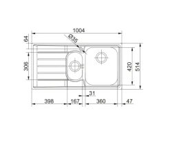 Lavello Nex 251  ad un prezzo mai così piccolo^Franke Clearance