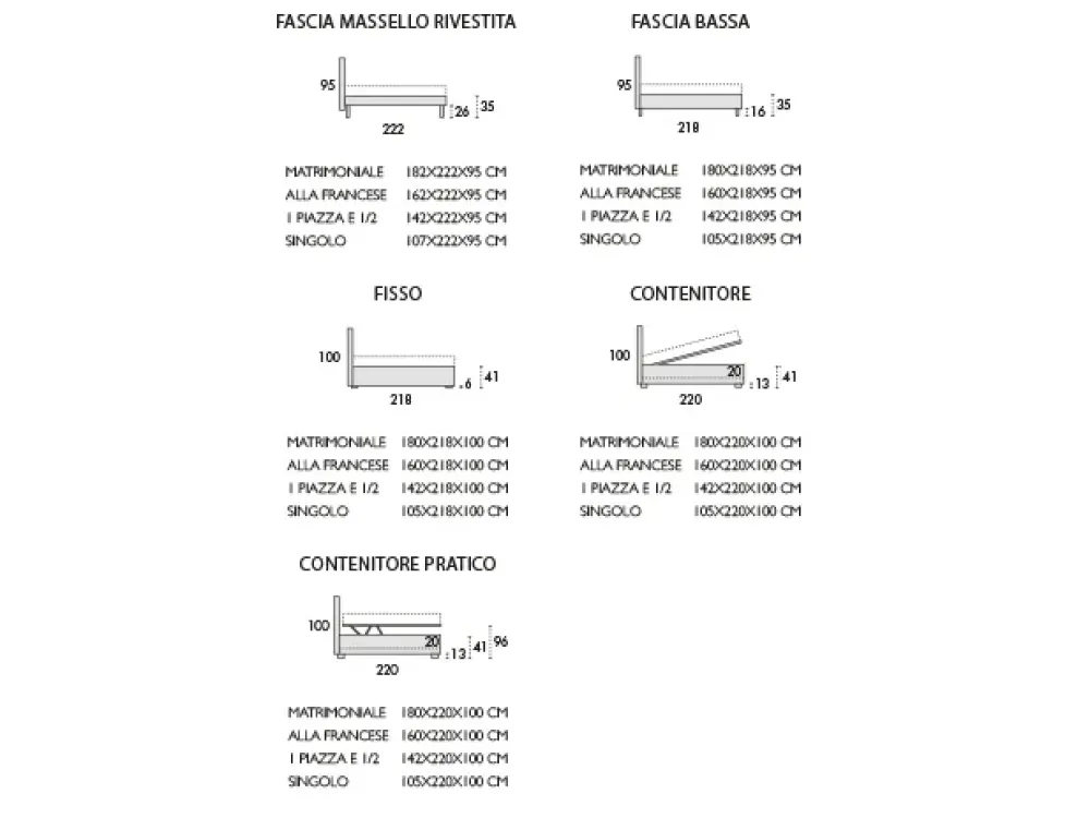 LETTO Alena in OFFERTA OUTLET - 30%^Nefi New