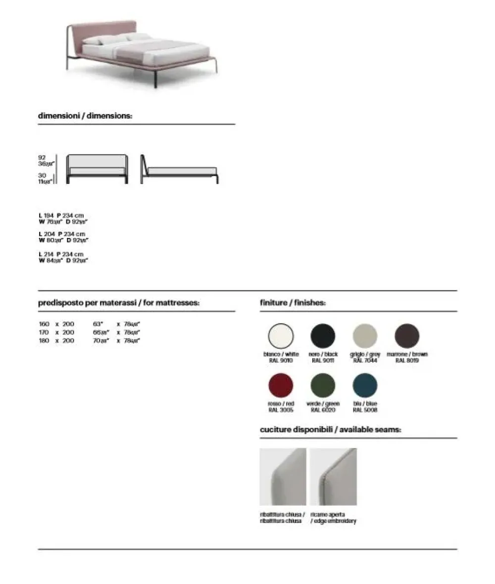 Letto Bend SCONTATO a PREZZI OUTLET^Bolzan Clearance
