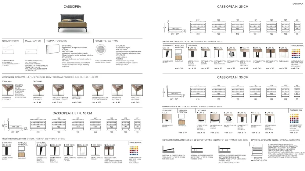 Clearance LETTO Cassiopea * in OFFERTA OUTLET - 30% Letti