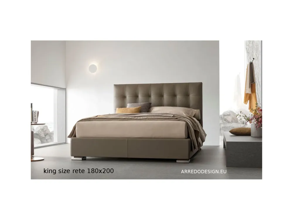 V&nice Letto classico con contenitore Victor plus a prezzo ribassato- Letti