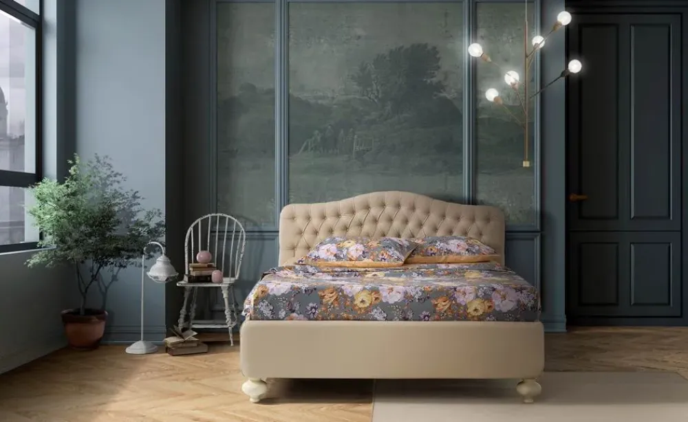 New Letto classico con contenitore Bernini a prezzo ribassato Letti