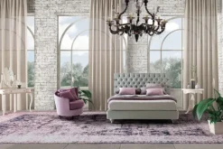 Artigianale Letto classico con giroletto Susanna a prezzo scontato- Letti