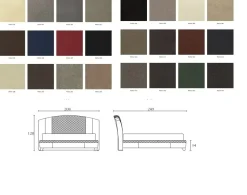 Md work Letto classico Letto luxury in pelle con un ribasso del 30%- Letti