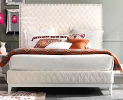 Md work Letto classico Letto matrimoniale ginestra 50 luxury made in italy con uno sconto esclusivo- Letti