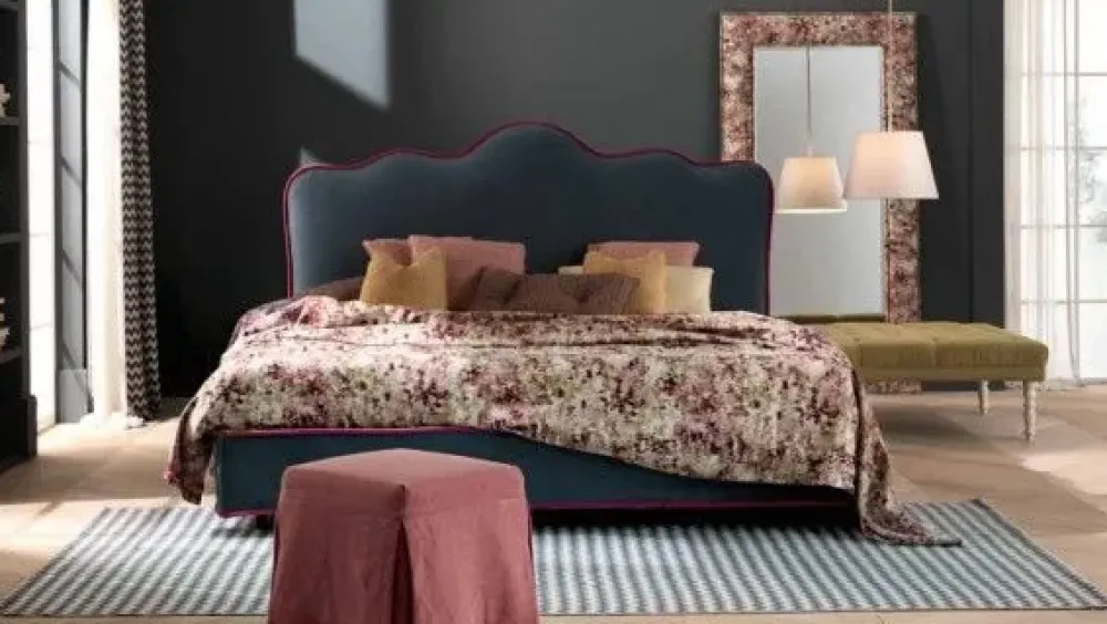 Md work Letto classico Letto matrimoniale orchidea 50 luxury made in italy con uno sconto esclusivo- Letti