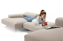 Letto con penisola Limitless in Tessuto a 4388€^Felis Discount