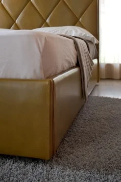 Md work Letto design con contenitore Letto in pelle con contenitore a prezzo scontato- Letti