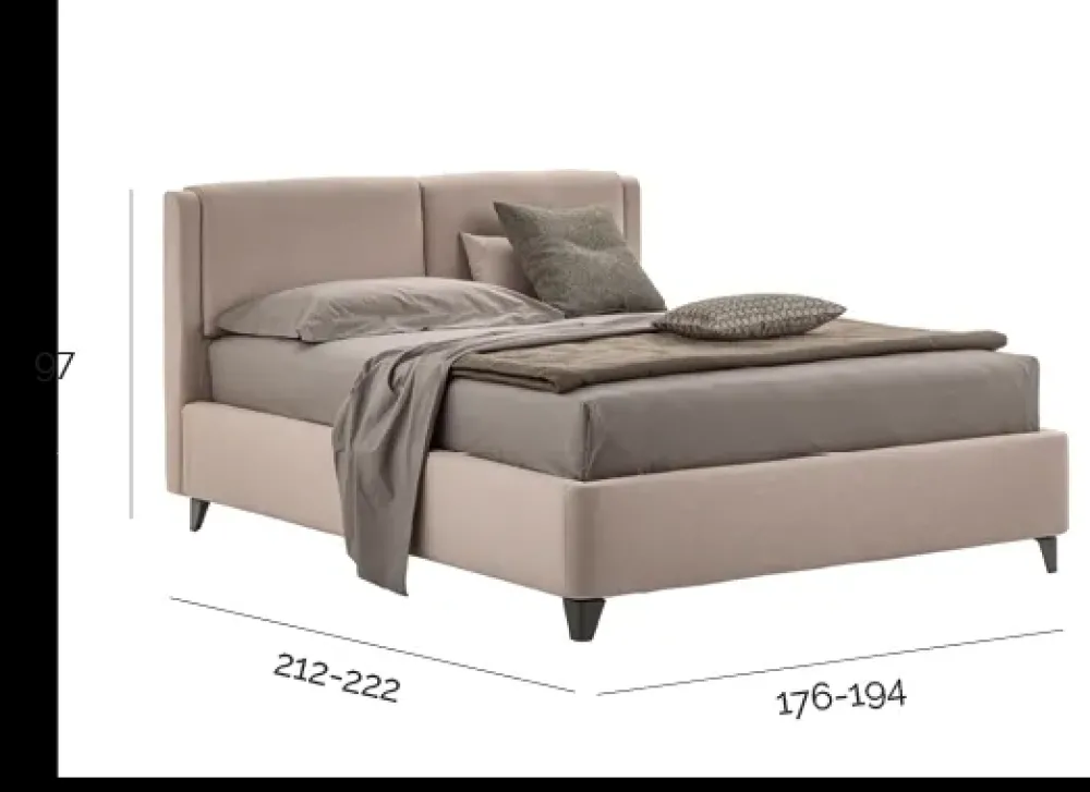 V&nice Letto design con contenitore Loft a prezzo scontato- Letti