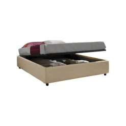 Discount Letto design con contenitore Clarice a prezzo ribassato Letti