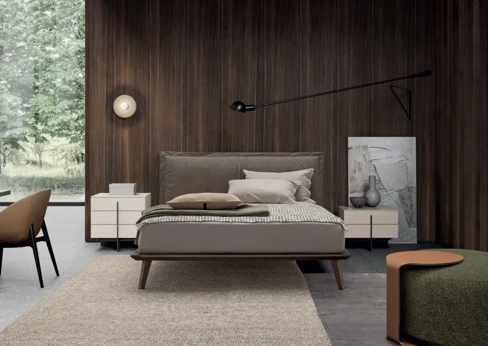 Letto design con gambe Morgan * a prezzo scontato Letti