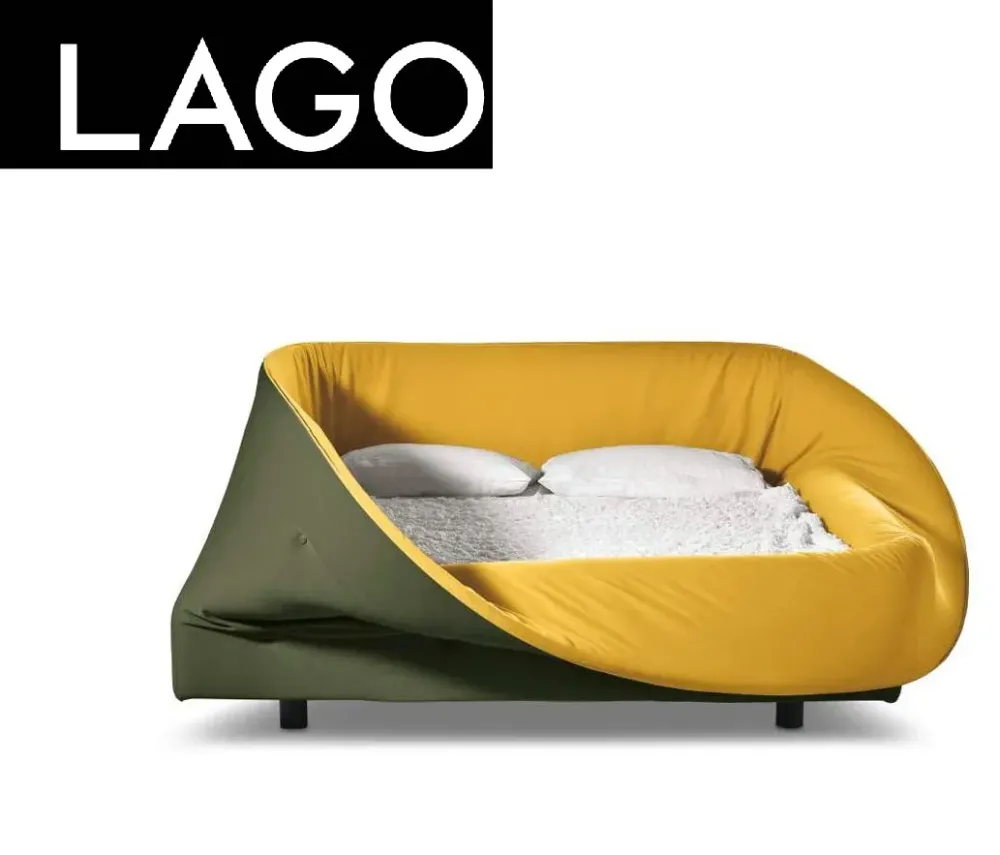 New Letto design con giroletto Colletto a prezzo scontato Letti