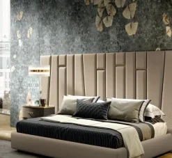 Letto design con giroletto Letto luxury maxi testata a prezzo scontato^Md work Outlet