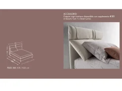 Oggioni Letto design Plio con un ribasso del 50%- Letti