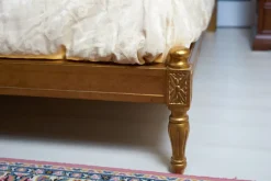 Artigianale LETTO Foglia oro a PREZZI OUTLET- Letti