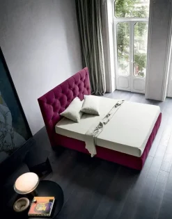 Letto imbottito con contenitore Hamilton  a prezzo scontato^Felis Online