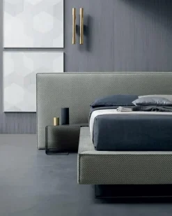 New Letto imbottito con contenitore 200 x 200  a prezzo ribassato Letti