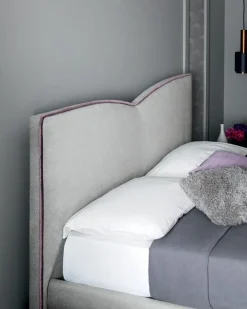 Discount Letto imbottito con contenitore Megan  a prezzo ribassato Letti