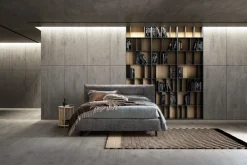 Outlet Letto imbottito con contenitore Charlie  a prezzo ribassato Letti