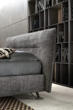 Outlet Letto imbottito con contenitore Charlie  a prezzo ribassato Letti