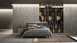 Outlet Letto imbottito con contenitore Charlie  a prezzo ribassato Letti